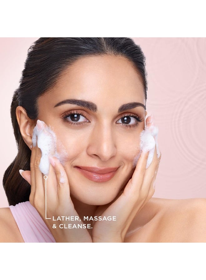 بوندز غسول الوجه برايت بيوتي من بوندز لمكافحة البهتان وتفتيح البشرة، غني بالنياسيناميد | لبشرة مشرقة كالمراة وأكثر إشراقًا بمقدار 4 أضعاف، 50 جرام (عبوة من قطعتين) - Image 4